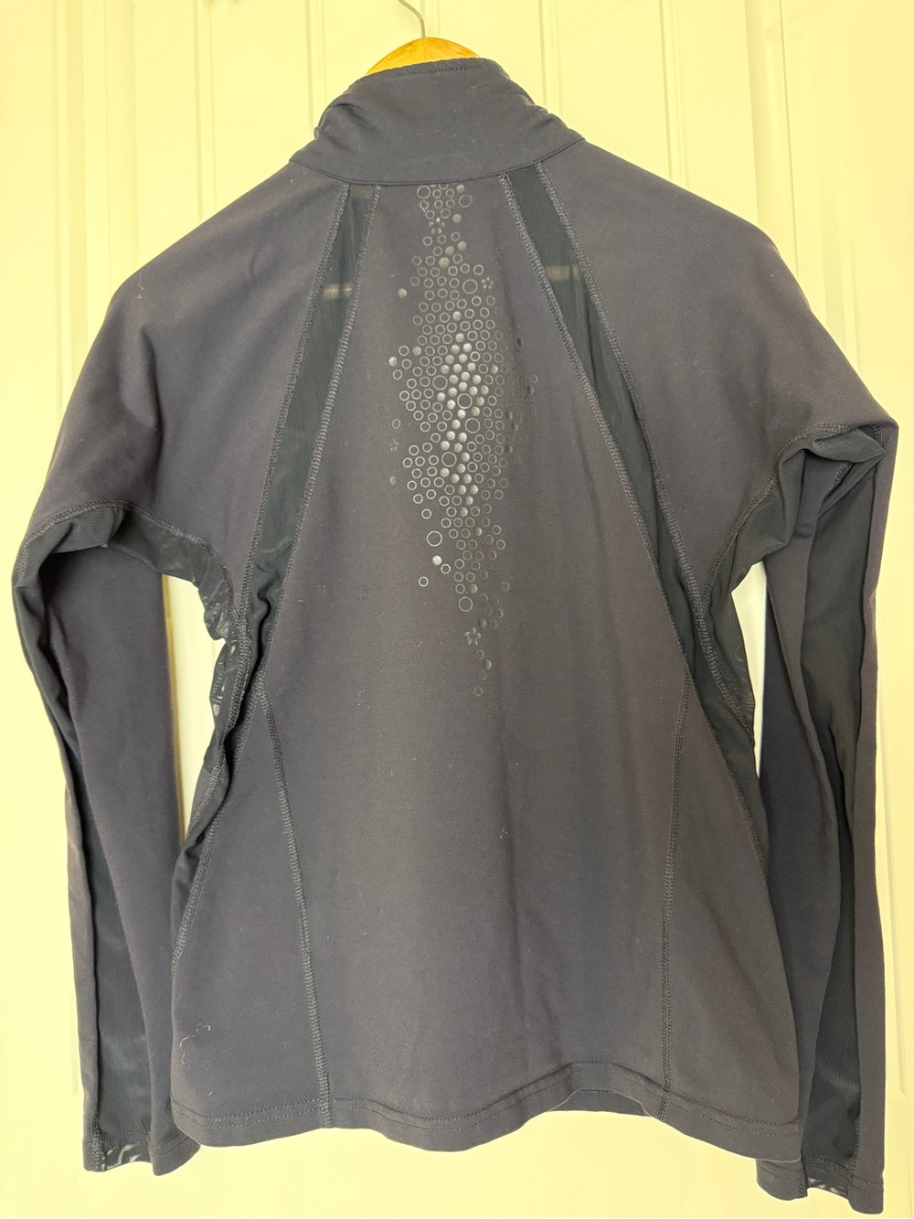 Tuff Athletics Women's Jacket Size M Black Full Zip Mesh Panels Stretch Active - Picture 3 of 14